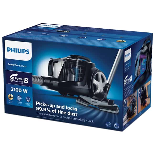 جاروبرقی فیلیپس بدون کیسه 2100 وات فیلتردار Philips FC9732