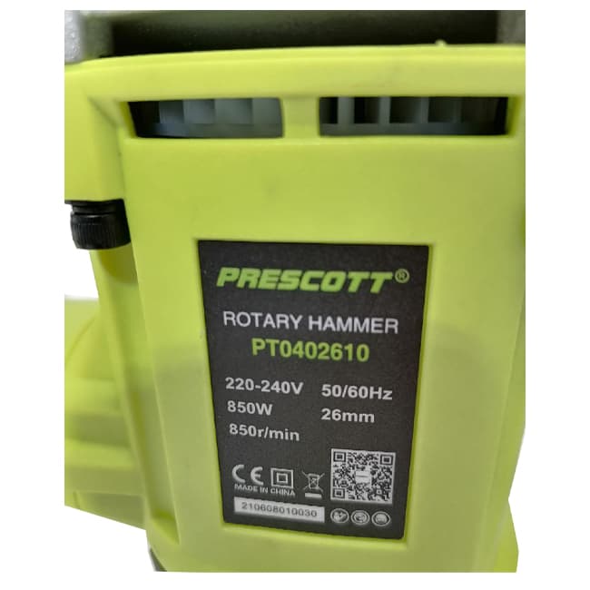 دریل تخریب پریسکوت 850 وات 26 میل چهار شیار PT0402610 Prescott