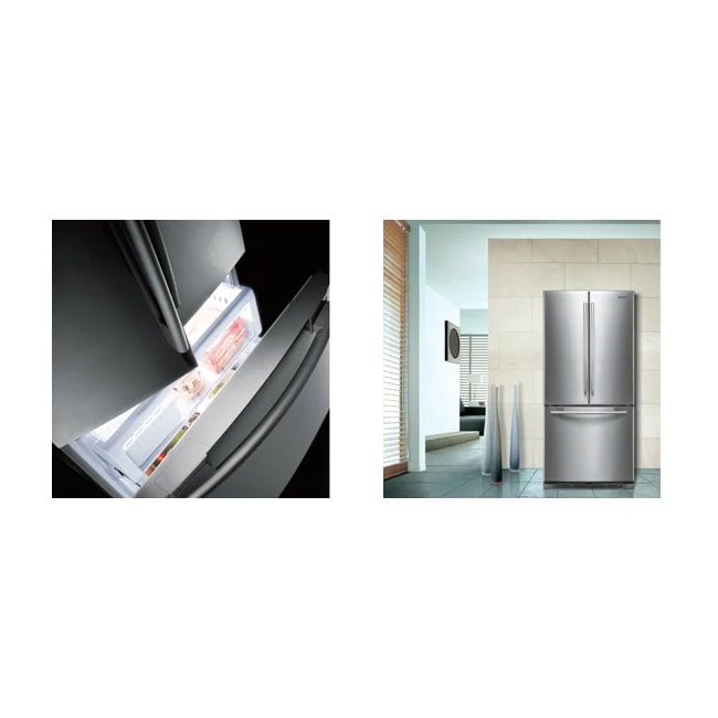 یخچال فریزر فرنچ ساید بای ساید سامسونگ RF67 سه درب فرانسوی 28 فوت