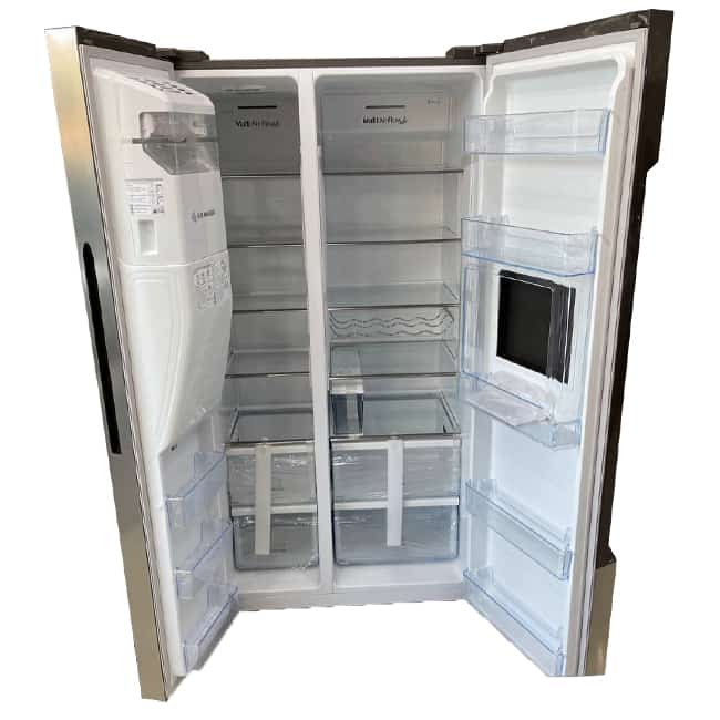 یخچال ساید بای ساید 30 فوت هایسنس RS6 96N4BGUنقره ای