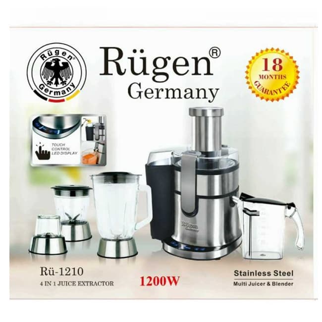 آبمیوه گیر 4 کاره روگن 1200 وات مدل RU-1210