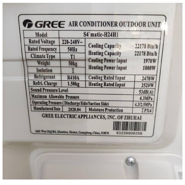 کولر گازی گری مدل اکسنت 18000 سرد و گرم Gree ACCENT-H18H1