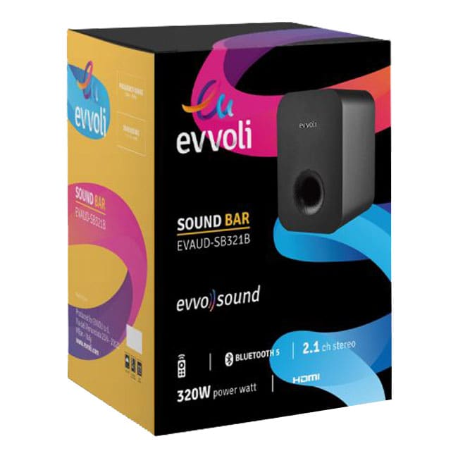 ساندبار بی سیم ایوولی 320 وات 2.1 کاناله بلوتوث دار SB321B