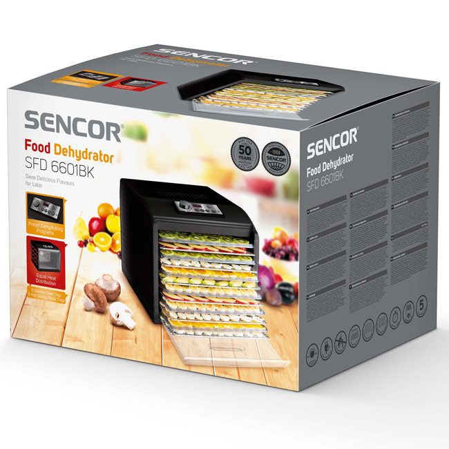 میوه خشک کن حرفه ای سنکور 500 وات Sencor SFD 6601BK