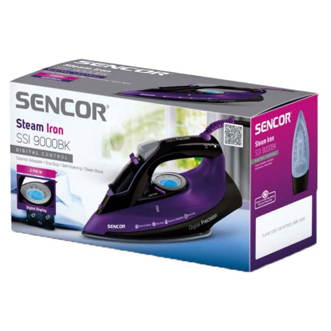 اتو بخار دیجیتال 2700 وات سنکور Sencor SSI9000bk