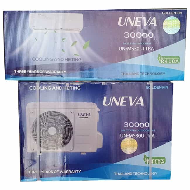 کولر گازی 30000 یونیوا سری الترا گاز R410 دیواری UN-MS30 ULTRA Uneva T3