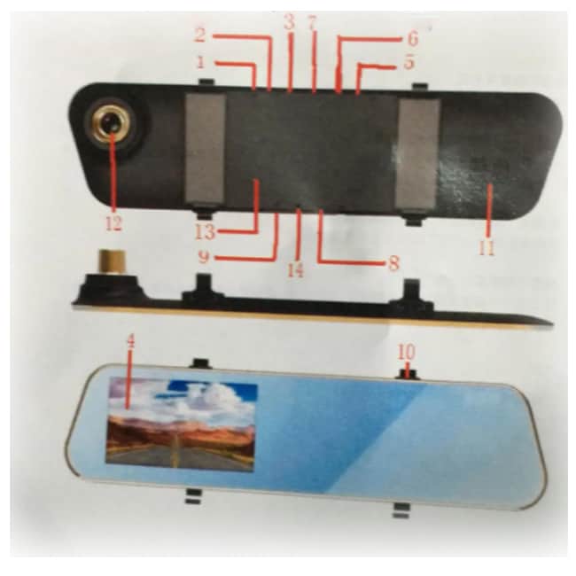 DVR خودرو با دوربین دید در شب Vehicle Black box DVR