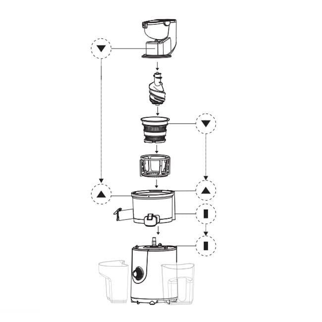 آبمیوه گیری و عصاره گیر فکر ویتالی 200 وات Fakir Vitaly