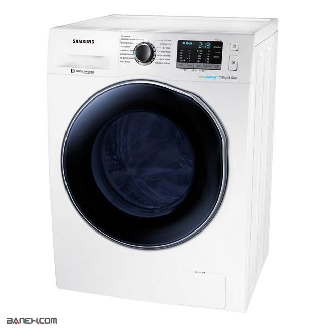 ماشین لباسشویی سامسونگ 8 کیلویی WD75J5410AW Samsung