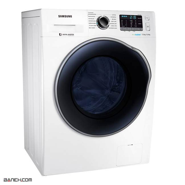 ماشین لباسشویی سامسونگ 8 کیلویی WD75J5410AW Samsung