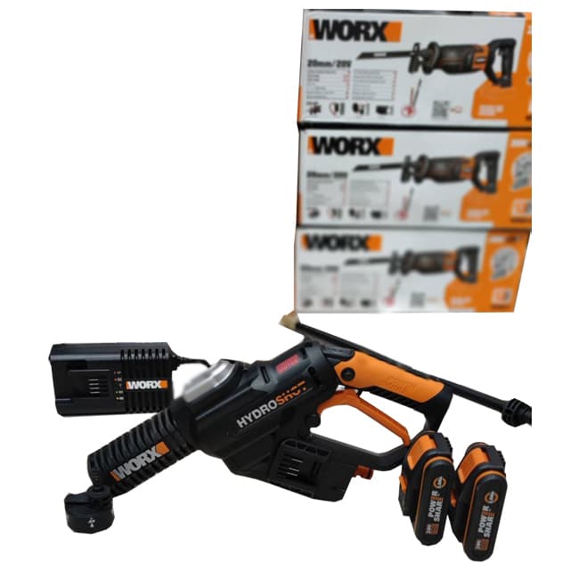 سمپاش و کارواش شارژی ورکس براشلس جعبه پلاستیک WG630E.9