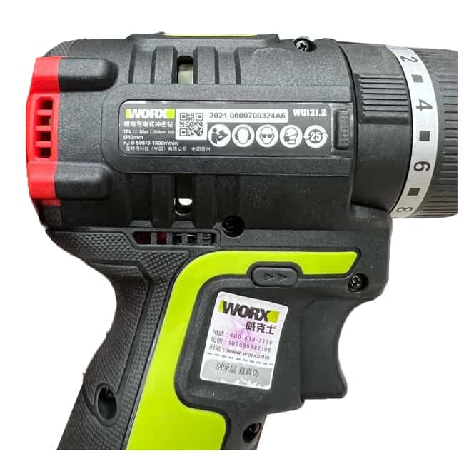 دریل پیچ گوشتی شارژی براشلس 12 ولت ورکس WORX WU131.2