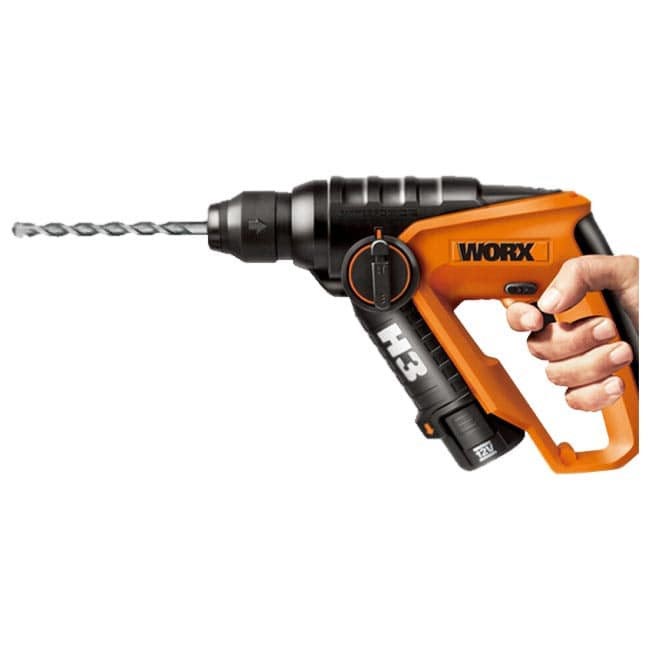 دریل شارژی چکشی دو کاره ورکس 12 ولت WORX WX382 جعبه کارتن دار