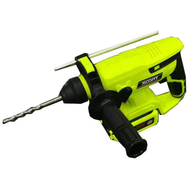 دریل بتن کن شارژی ایکس کورت موتور براشلس 4 شیار Xcort XDC07-204BL