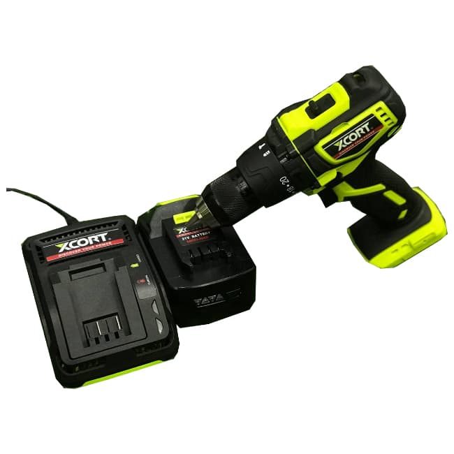 دریل شارژی ایکس کورت 21 ولت سه نظام براشلس Xcort XDC21-013DBL
