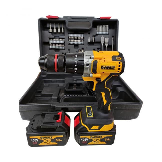 دریل شارژی گیربکس دار دیوالت 108 ولت