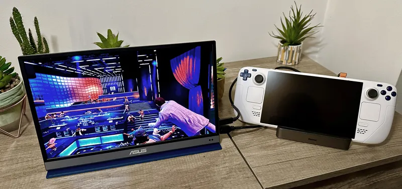 مانیتور پرتابل لمسی 15.6 اینچ قابل حمل با کاور