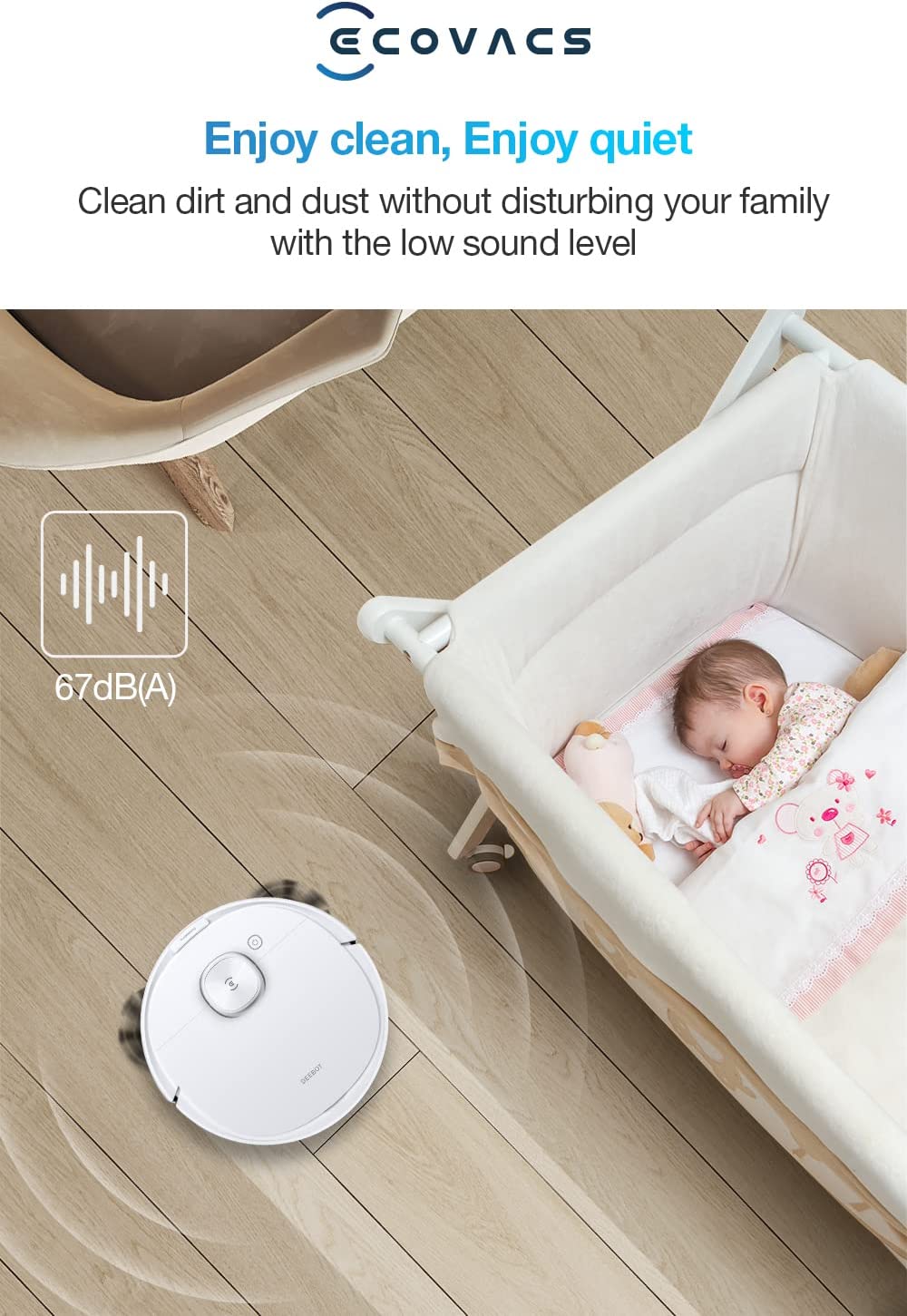 جارو برقی رباتیک مدل ‎ ECOVACS DEEBOT N8 DLN26-21EP