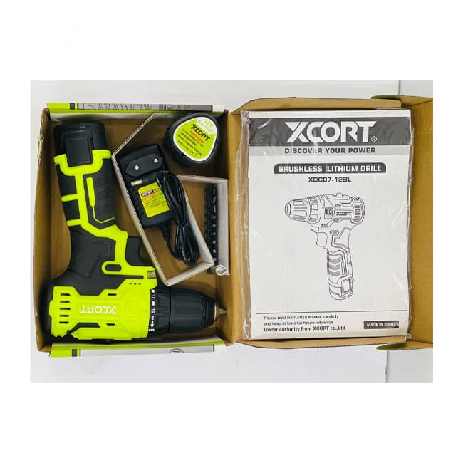 دریل شارژی ایکس کورت 12 ولت مدل KDC07-12BL
